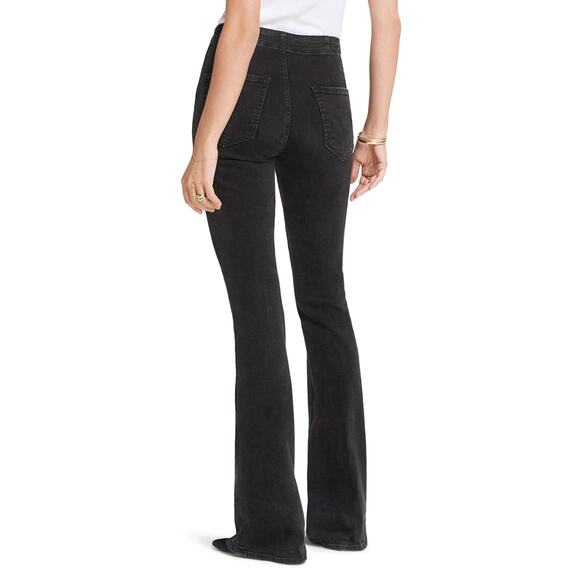 Mother The Hollywood Pixie Cruiser Flare Jeans Baa Baa Black Sheep SZ 28 - Picture 3 of 8